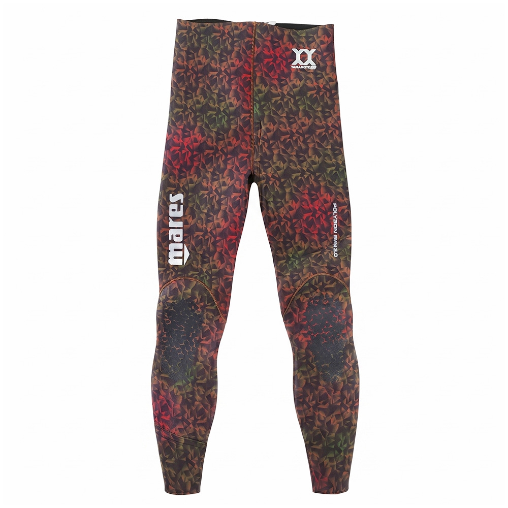 Mares Polygon 5.0 Open Cell Mens Spearfishing Wetsuit Pants 5mm Indigo Brown Camo Large