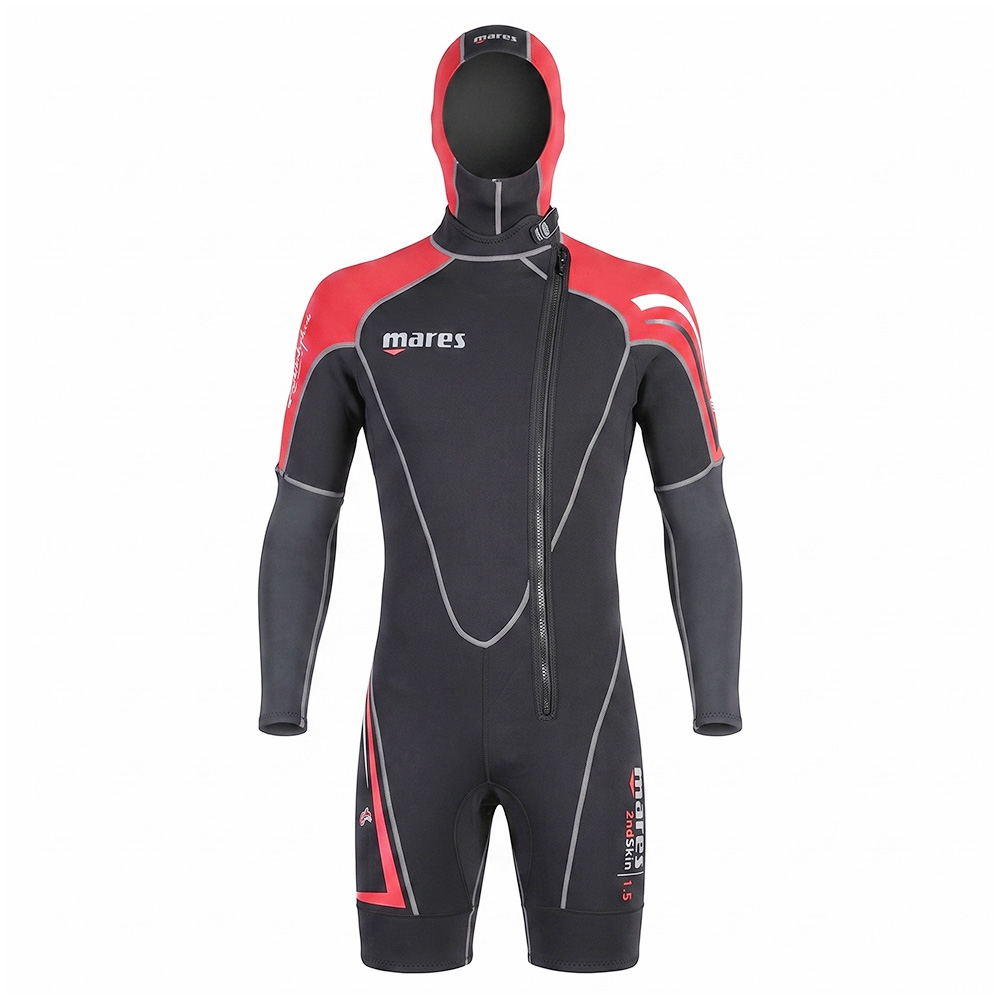 Mares 2nd Skin Mens Shorty 1.5mm L Black/Red