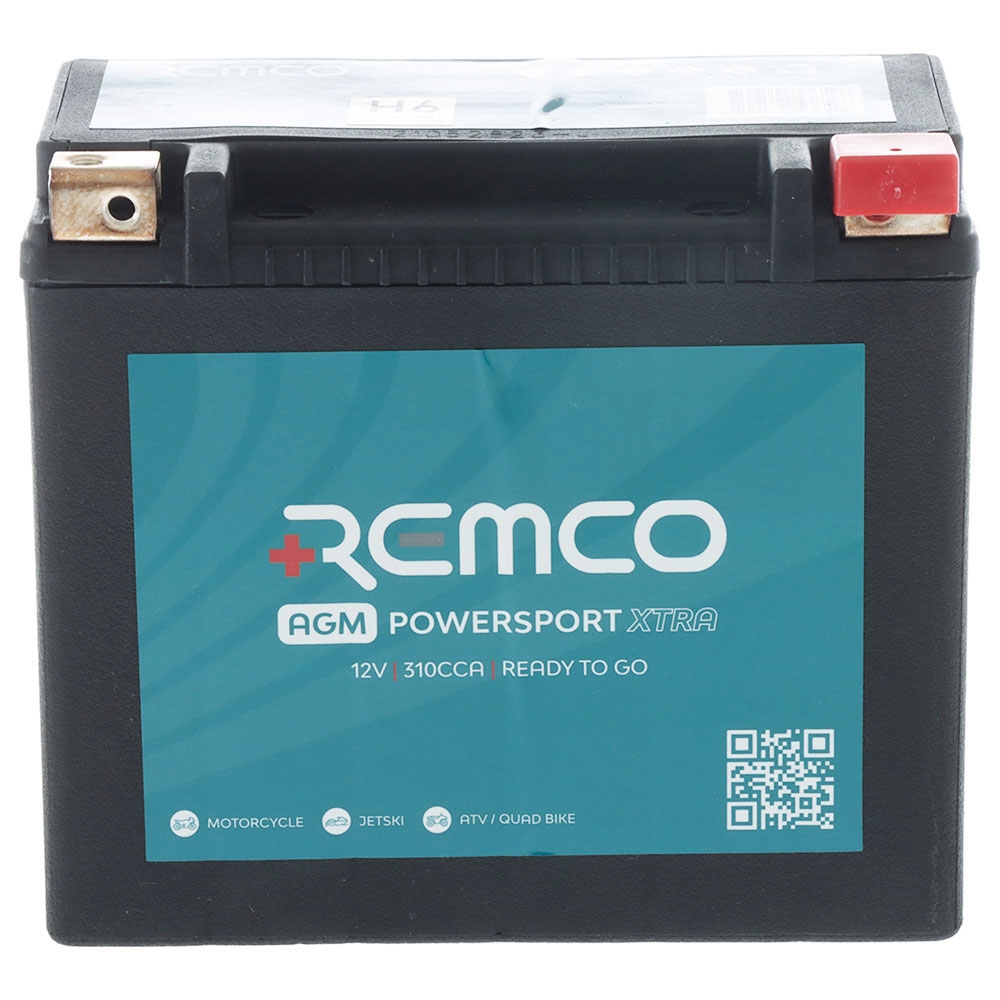 Remco RTX20L AGM Power Sports XTRA Battery 12V 18Ah 310 CCA
