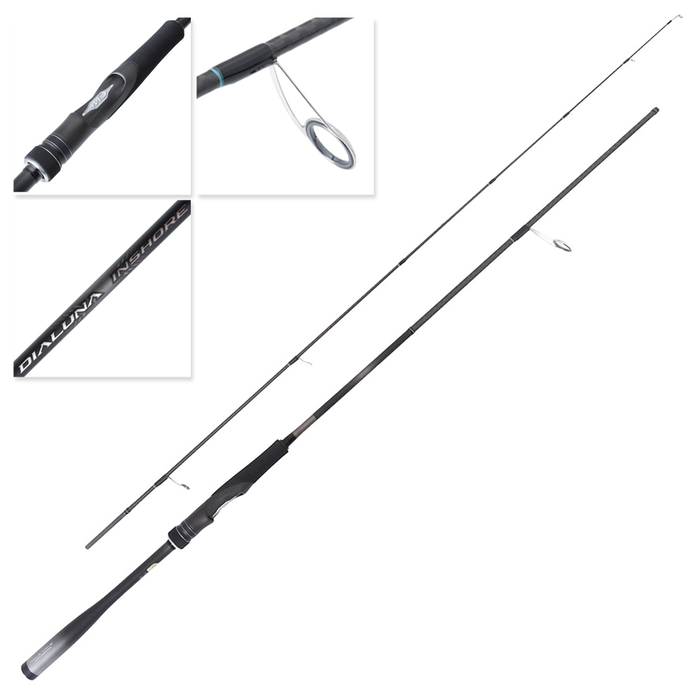 Shimano Dialuna Inshore Silky Zoom Medium Spinning Rod 6ft 6in-7ft 6in 7-30g 3pc