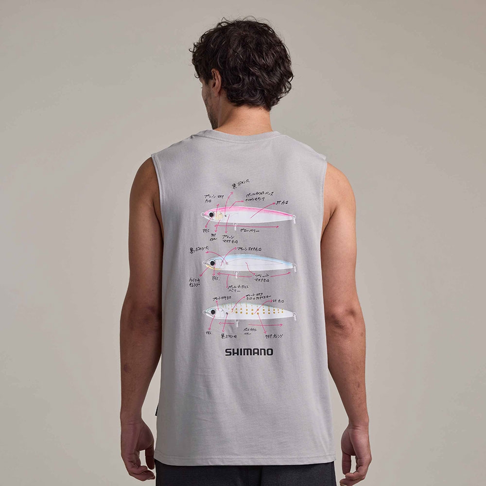 Shimano Dive Flat Lure Mens Tank Top