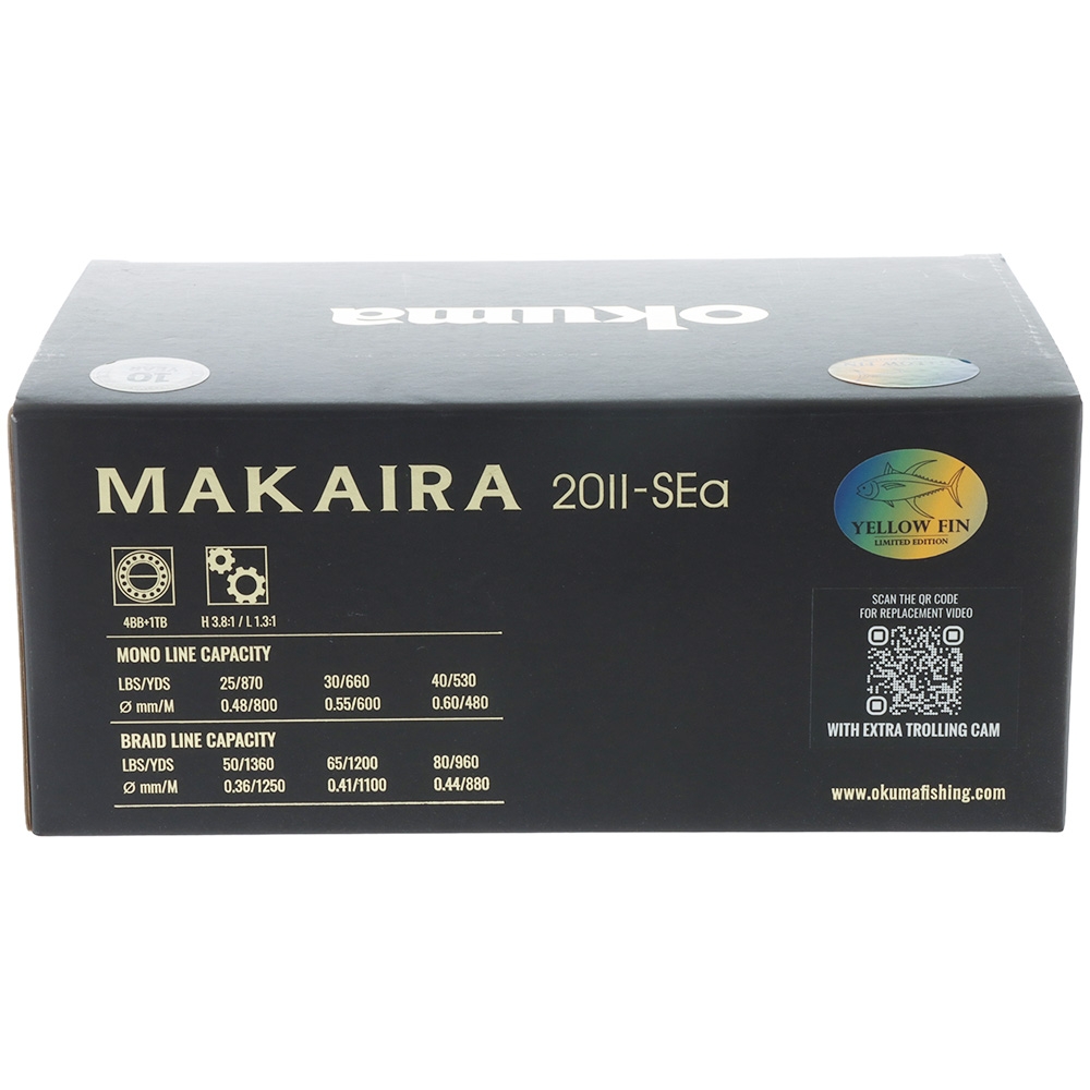 Okuma Makaira 20II SEa 2-Speed Game Reel Yellowfin Tuna Limited Edition