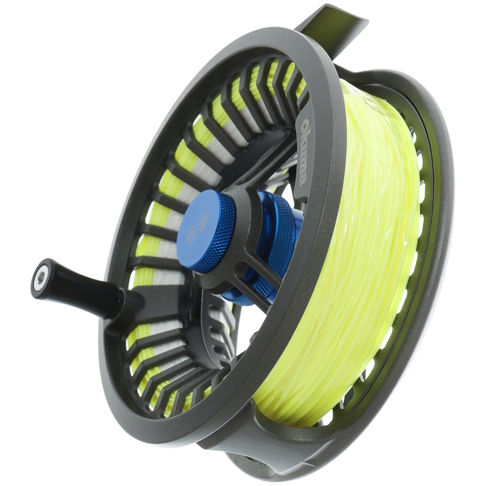 Okuma Integrity 8/9 Fly Reel Spooled WF8 Line, 1X 9ft Tippet and 100yd Backing