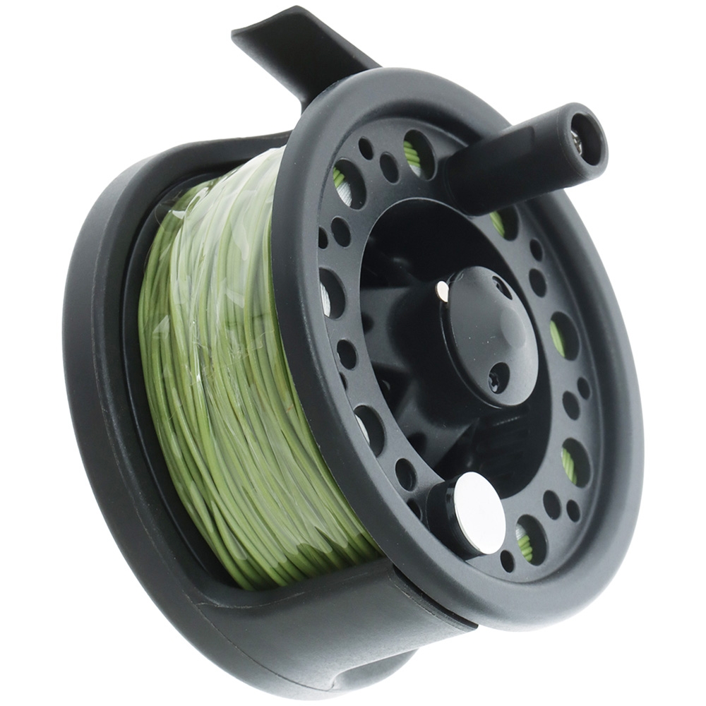 Okuma Airframe 4/6 Fly Reel Spooled 6WT AF Line, 3x 9ft Tippet and 100m Backing