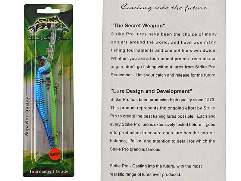 Strike Pro Archback Deep Minnow Lure 12cm 37.5g Pillie