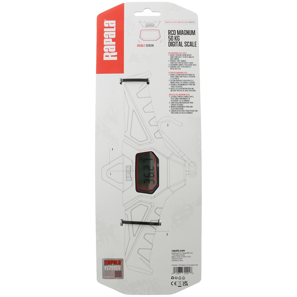 Rapala RCD Magnum Dual Screen Digital Scale 50kg