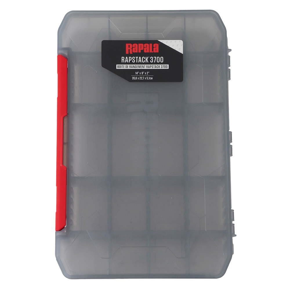 Rapala Rapstack 3700 Tackle Box with Dividers 36 x 23 x 4cm