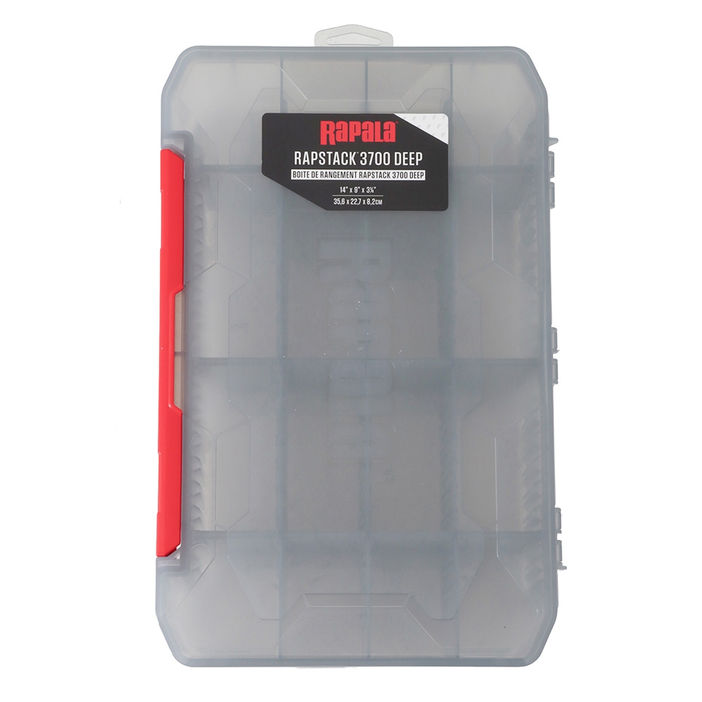 Rapala Rapstack 3700 Tackle Box with Deep Dividers 36 x 23 x 8cm