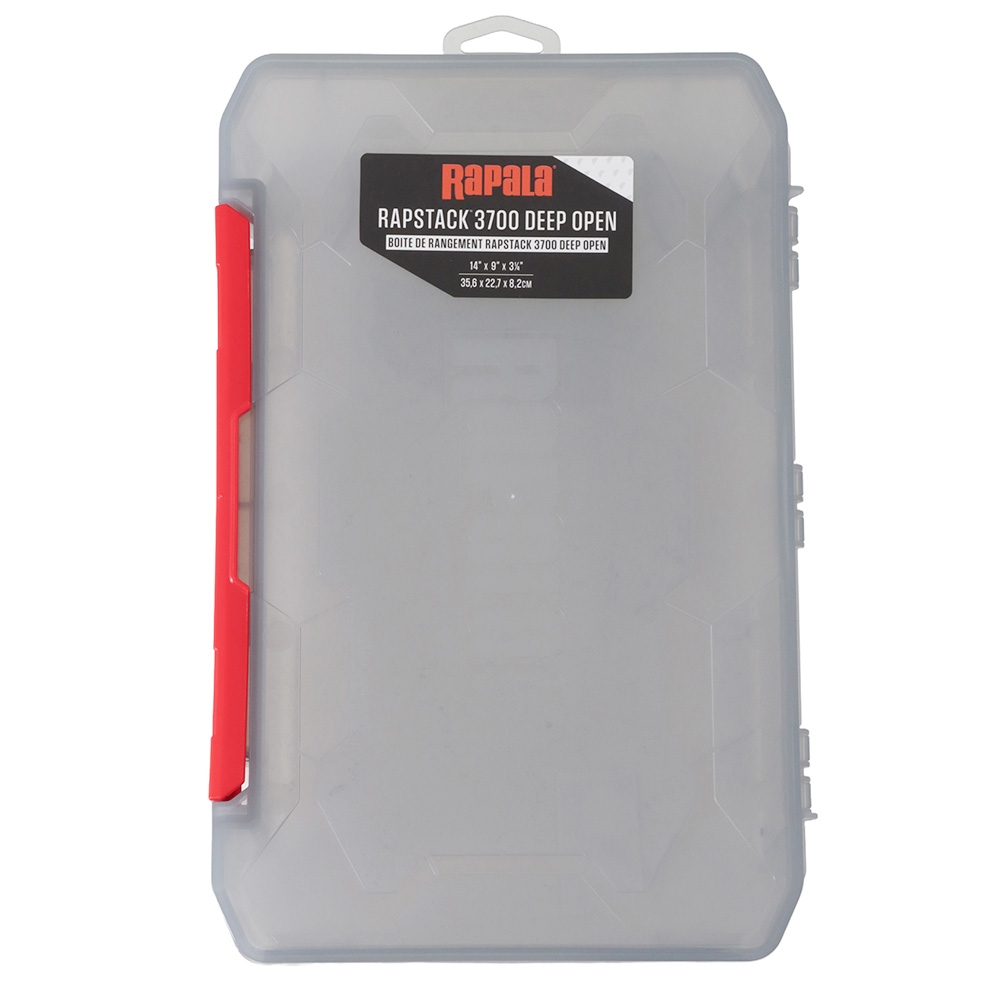 Rapala RapStack 3700 Tackle Box 36 x 23 x 8cm - Deep Open Tray
