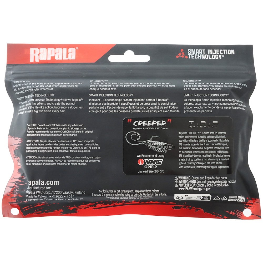 Rapala CrushCity Creeper Soft Bait 8.25cm Qty 6