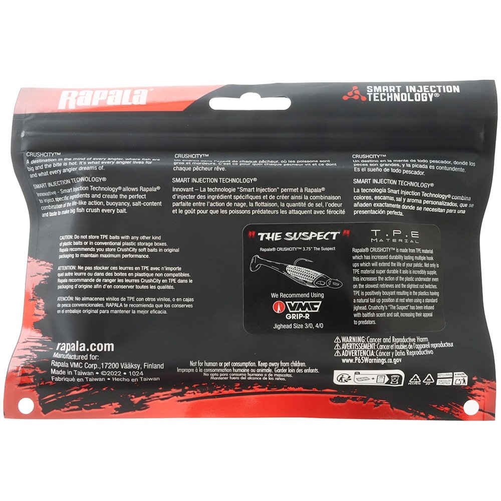 Rapala CrushCity The Suspect Soft Bait 3.75in Qty 5