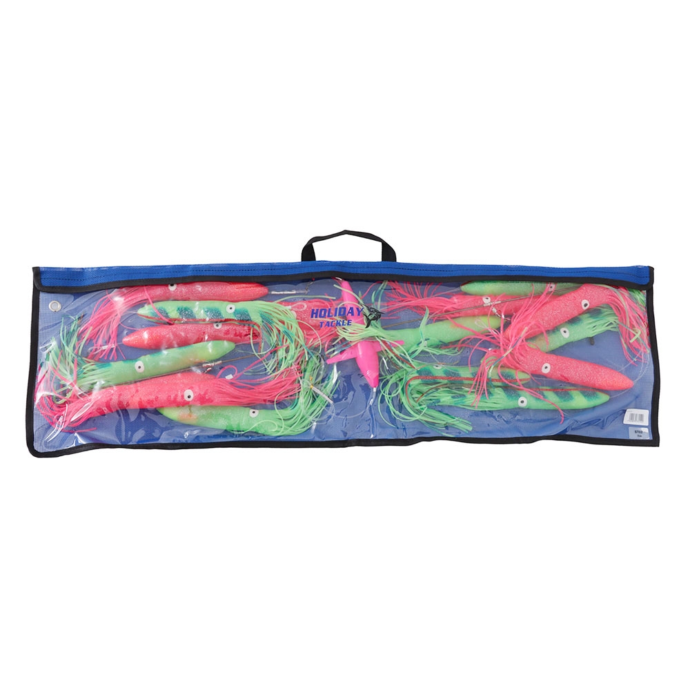Holiday 16-Piece Squid Spreader Bar Teaser with Bird