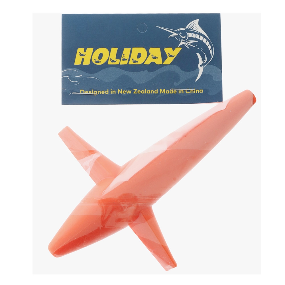 Holiday Plastic Bird Teaser 13cm Orange