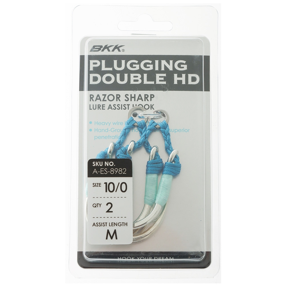 BKK Plugging Double HD Lure Assist Hooks 10/0 Qty 2