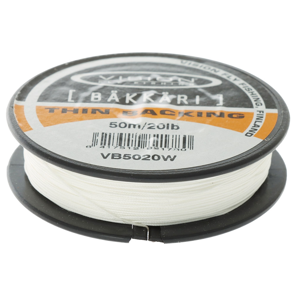 Vision Bakkari Thin Fly Line Backing 50m 20lb White