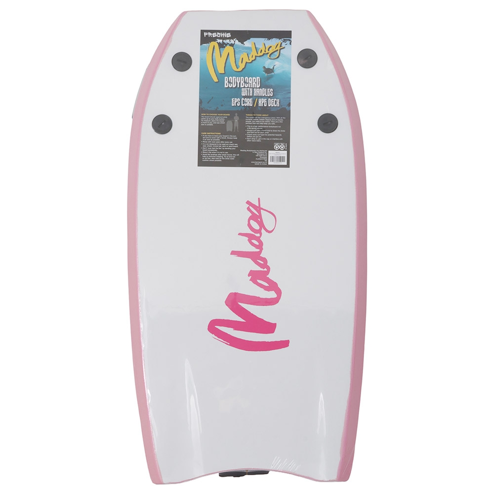 Maddog Freshie Bodyboard with Handles 37in Pink