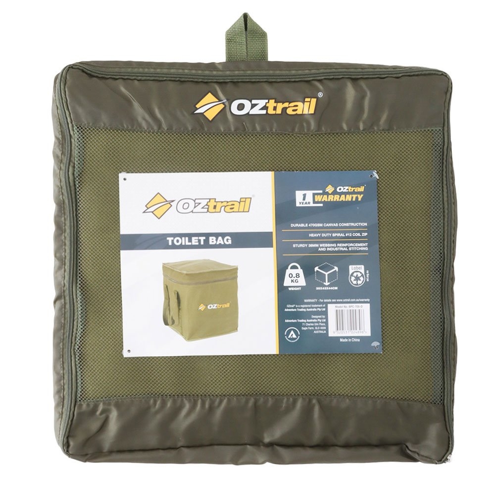 OZtrail Canvas Portable Toilet Carry Bag 39 x 43 x 44cm
