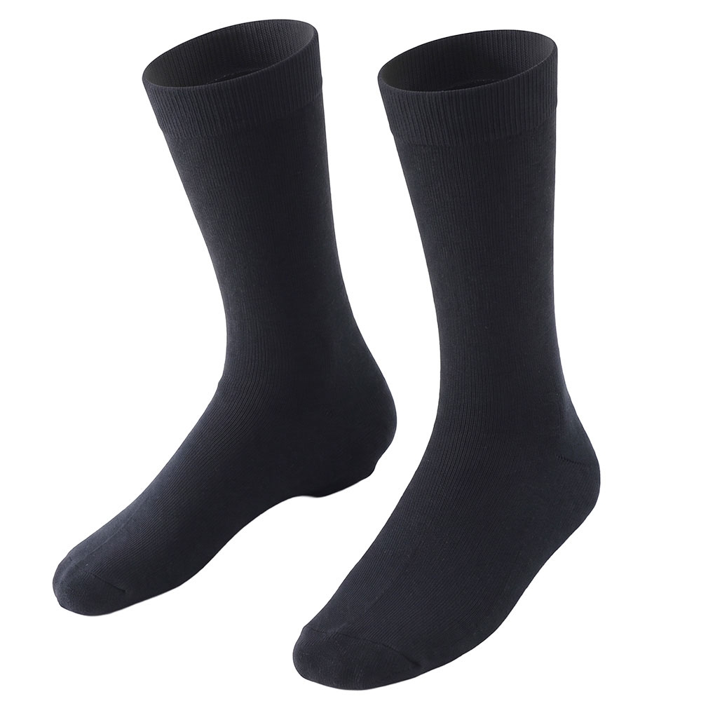 Black Shag Merino Long Hiking Socks Black 
