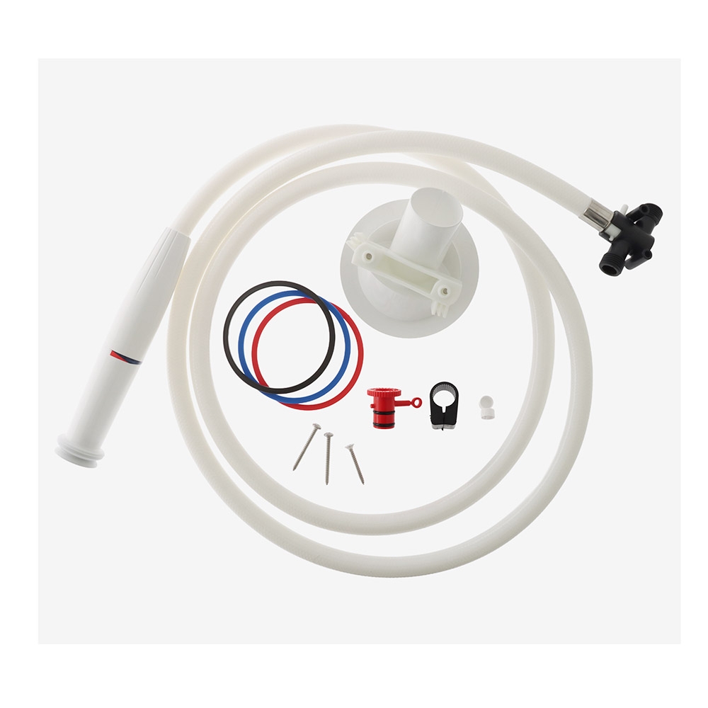 Whale Twist Deck Shower Angled Hot/Cold Mixer 2.5m