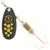 Mepps Black Fury Plain Treble Spinner Lure Yellow Dot #3 6.5g 