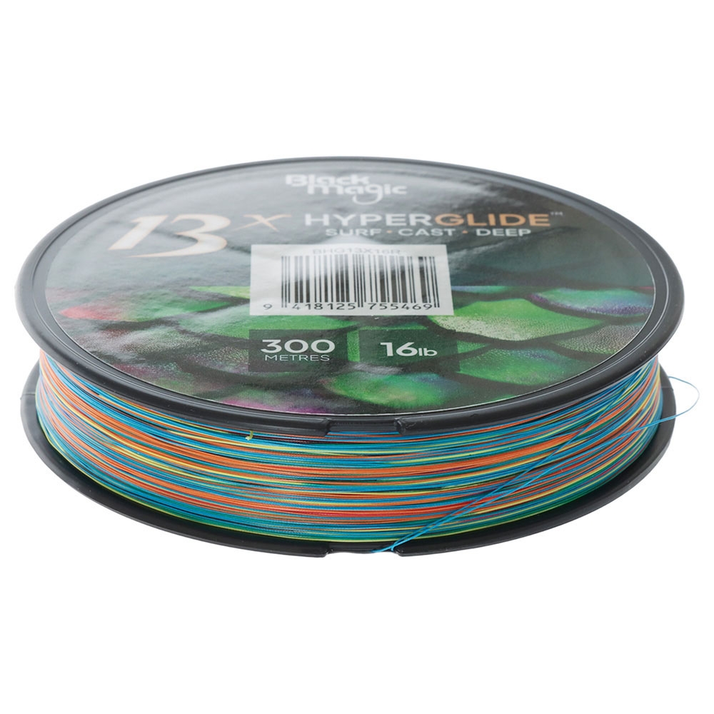 Black Magic Hyperglide 13x Saltwater Braid Tekapo Blue 150m PE1 16lb 0.165mm