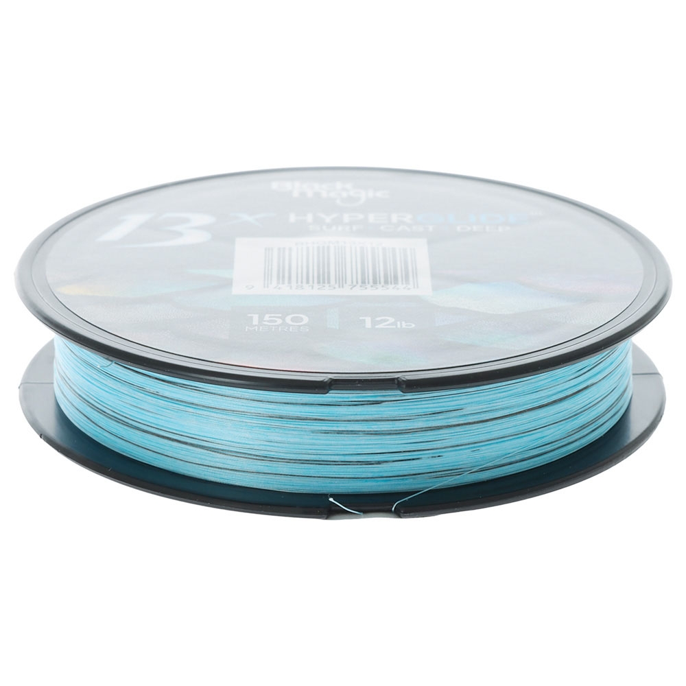 Black Magic Hyperglide 13x Saltwater Braid Tekapo Blue 150m PE0.8 12lb 0.148mm
