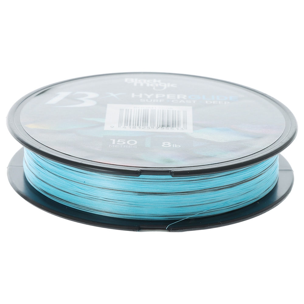 Black Magic Hyperglide 13x Saltwater Braid Tekapo Blue 150m PE0.4 8lb 0.1mm