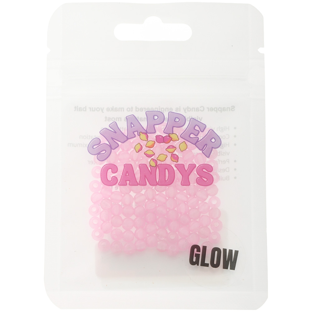 Snapper Candy Sprinkles Fishing Rig Beads 4mm Pink Glow