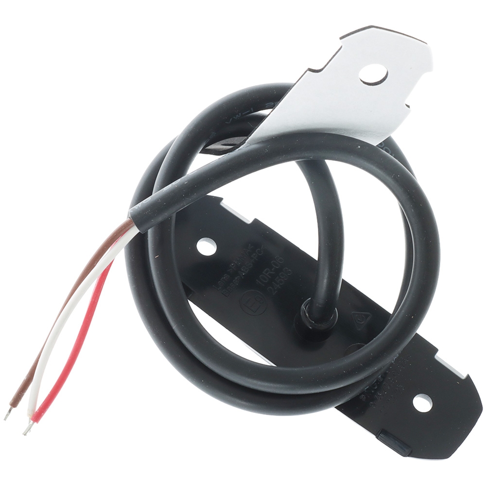Narva Model 68 LED Courtesy Lamp Black Bezel Red/White Light 9-33V