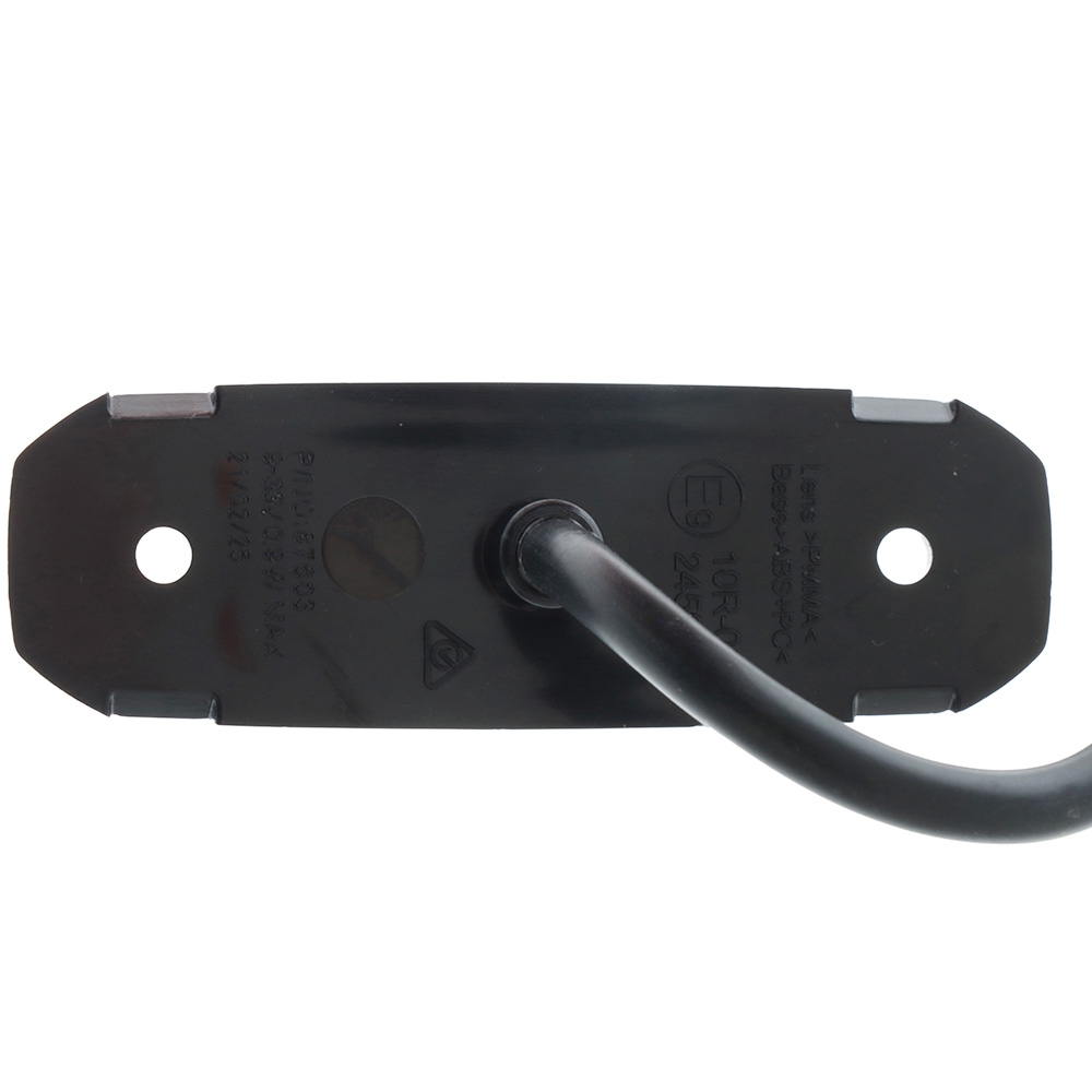 Narva Model 68 LED Courtesy Lamp Black Bezel Red/White Light 9-33V