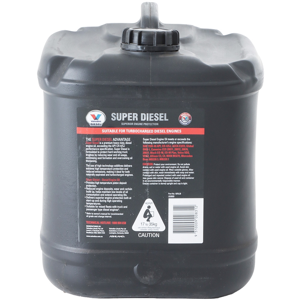 Valvoline Super Diesel 15W-40 Engine Oil 20L