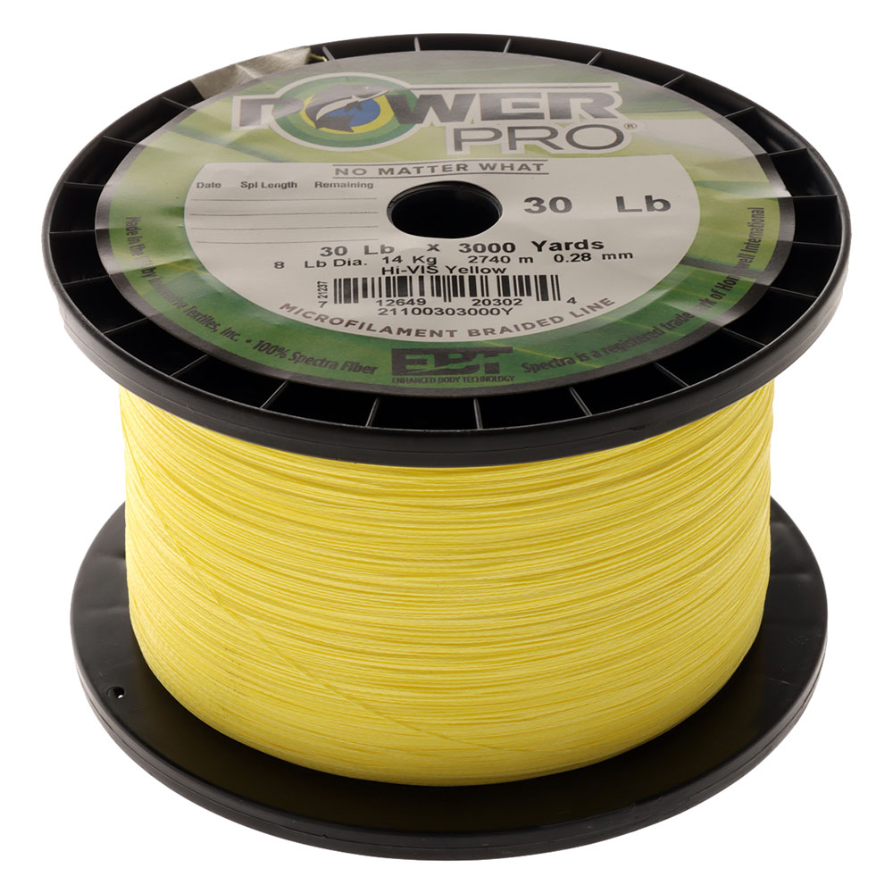 PowerPro High-Visibility Yellow Braid 30lb 3000yd