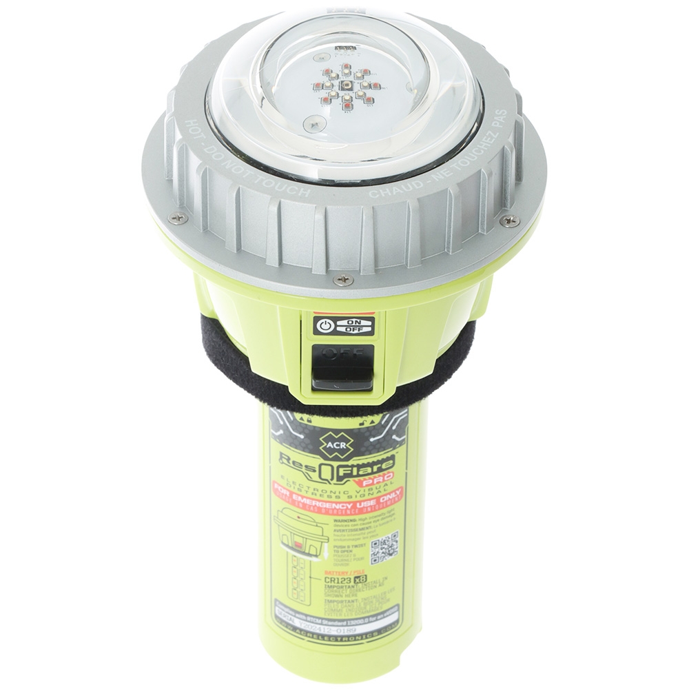 ACR ResQFlare PRO Electronic Boat Flare eVDSD with Daytime Distress Flag