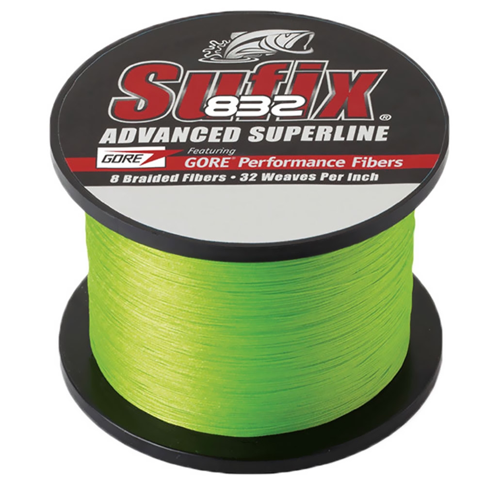 Sufix 832 Advanced Superline Braid Neon Lime 3500yds