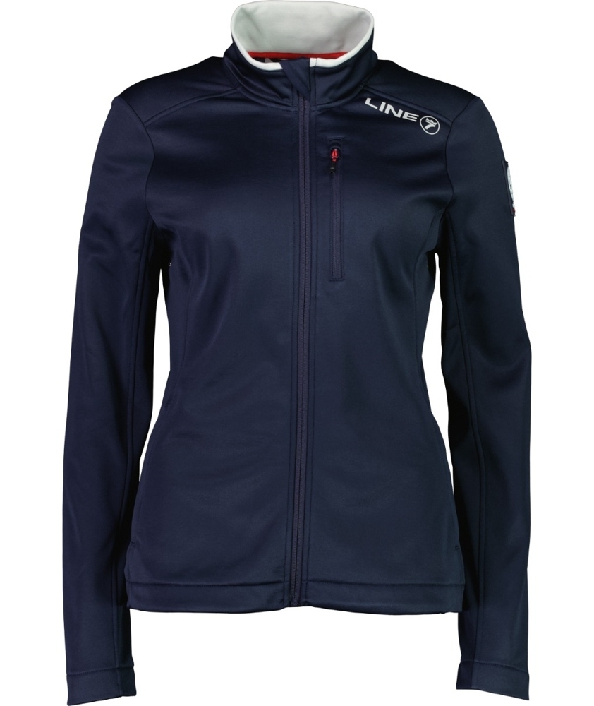 Line 7 Ocean Crew Fleece Womens Jacket Navy/Grey Size 10