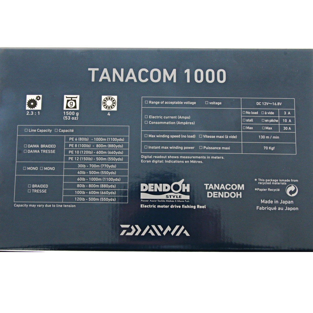 Daiwa Tanacom 1000 (U) Power Assist Electric Reel