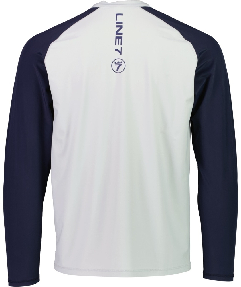 Line 7 Harbour UPF50 Mens Rash Vest Navy/Grey