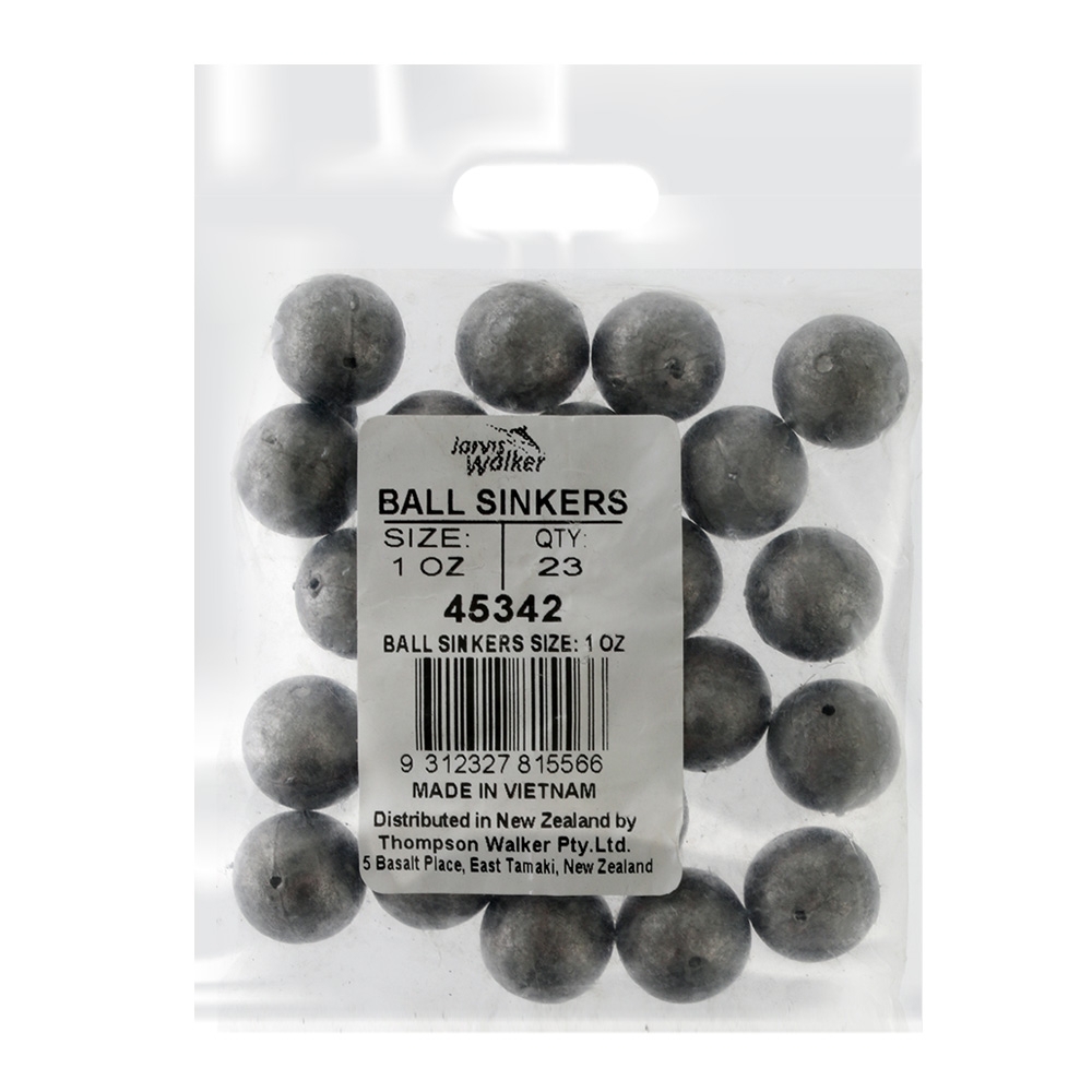 Jarvis Walker Ball Sinkers Bulk Pack 1oz Qty 23