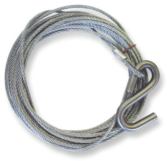 Trojan Winch Wire with Hook 6mm x 10m