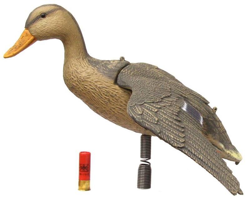 Outdoor Outfitters 25in Flying Mallard Hen with Spring and Pole