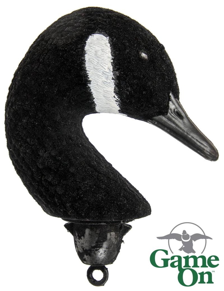 Game On Canada Goose Decoy Flocked Replacement Head Resting