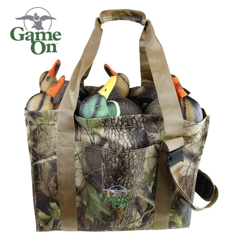 Game On Mallard Decoy 6-Pocket Carry Bag with Draining Bottom
