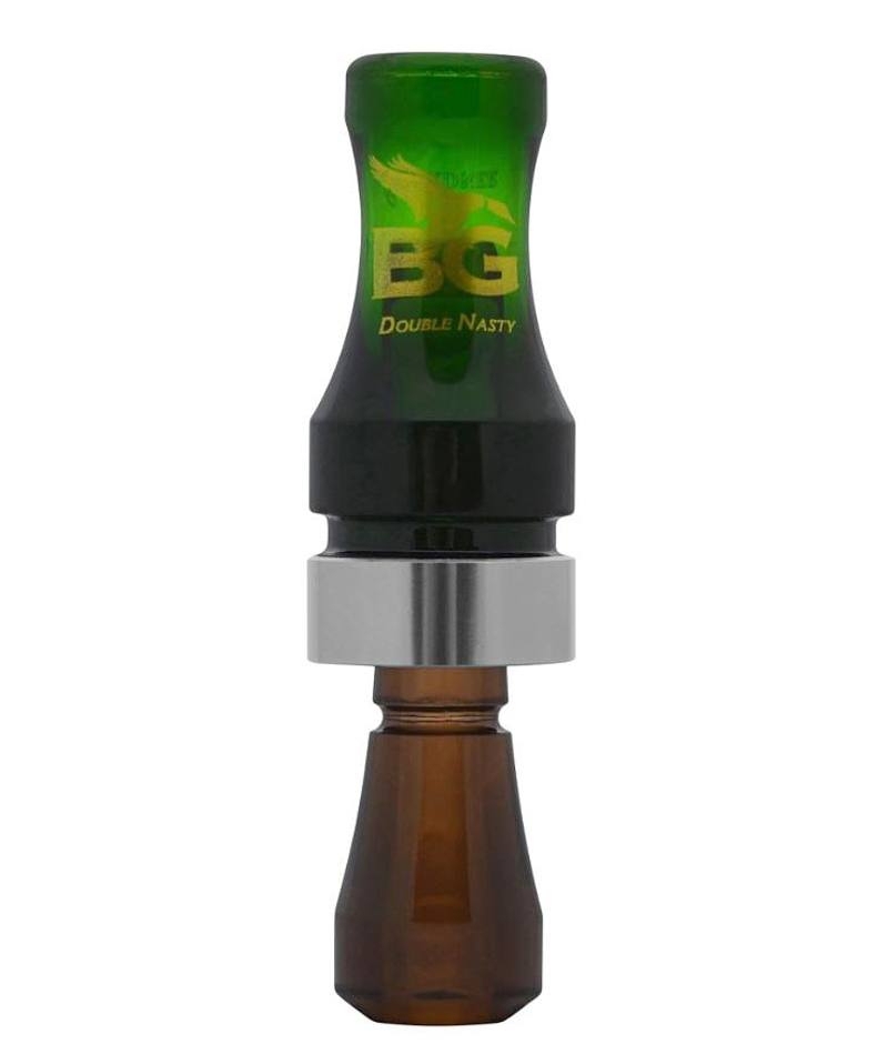 Buck Gardner Double Nasty Double Reed Polycarbonate Duck Call Green/Smoke