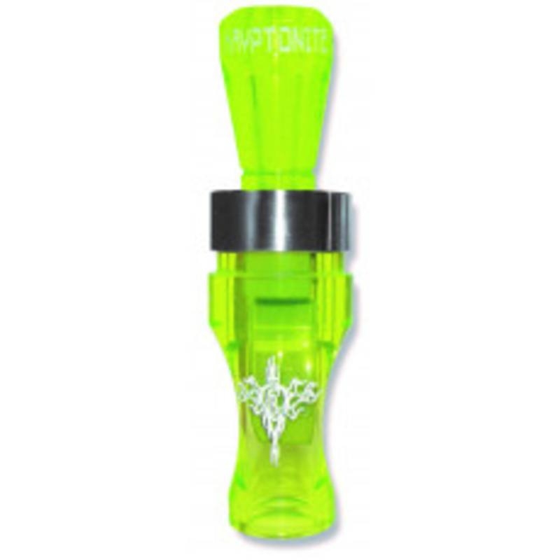 Buck Gardner Duck Call Kryptonite Single Reed Acrylic Black/Fluro Green