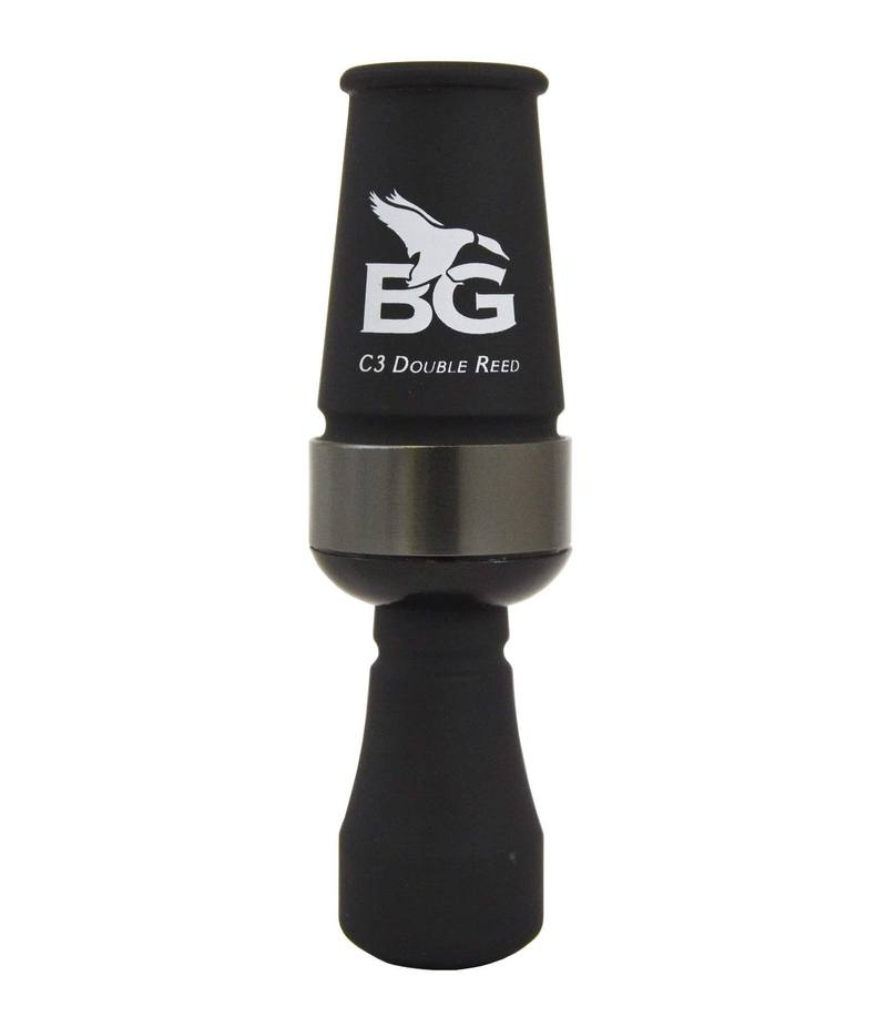 Buck Gardner C3 Double Reed Polycarbonate Duck Call Black Touch