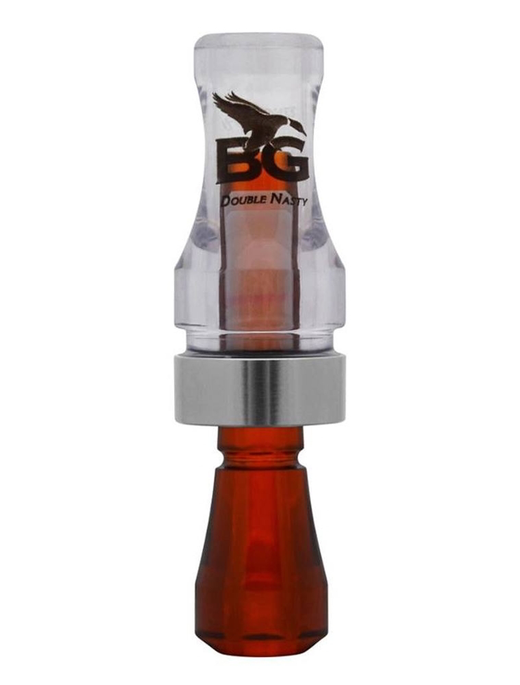 Buck Gardner Double Nasty Hedge/Double Reed Wood/Acrylic Duck Call Brown/Black
