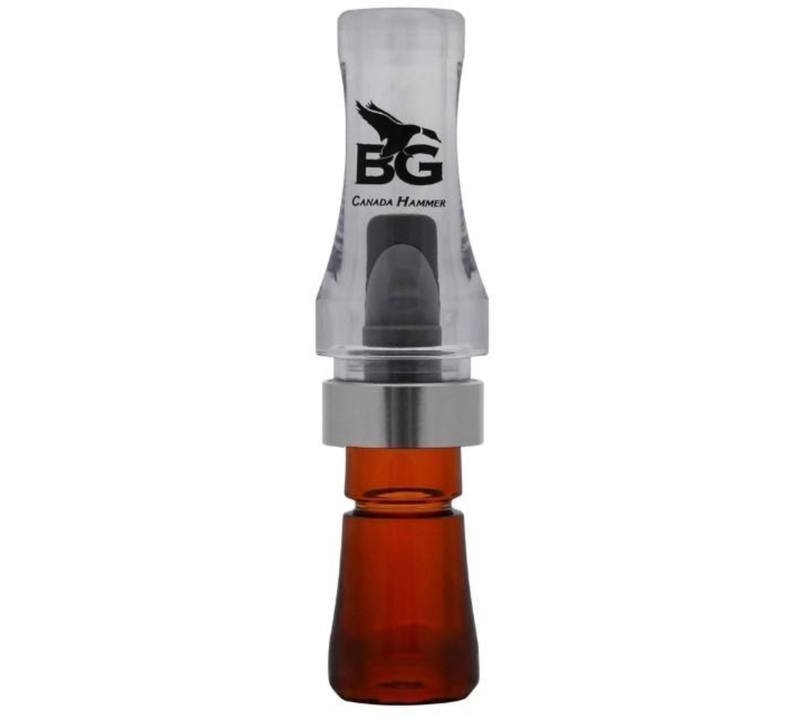 Buck Gardner Canada Hammer Poly Goose Call Clear/Bourbon