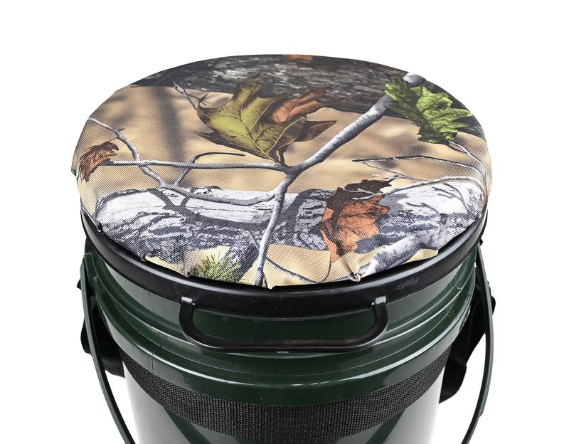 Game On Waterproof Bucket Storage with Swiveling Seat 25L
