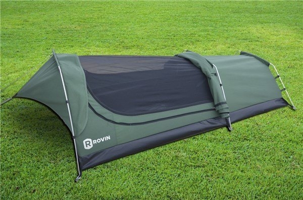 Rovin Canvas Deluxe Single Person Swag Tent