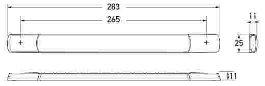 Hella Marine LED Interior/Exterior Strip Lamp Surface Mount 24V